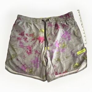 Legends Luka Athletic Shorts XL Gray Tie Dye Lined Running Gym Training